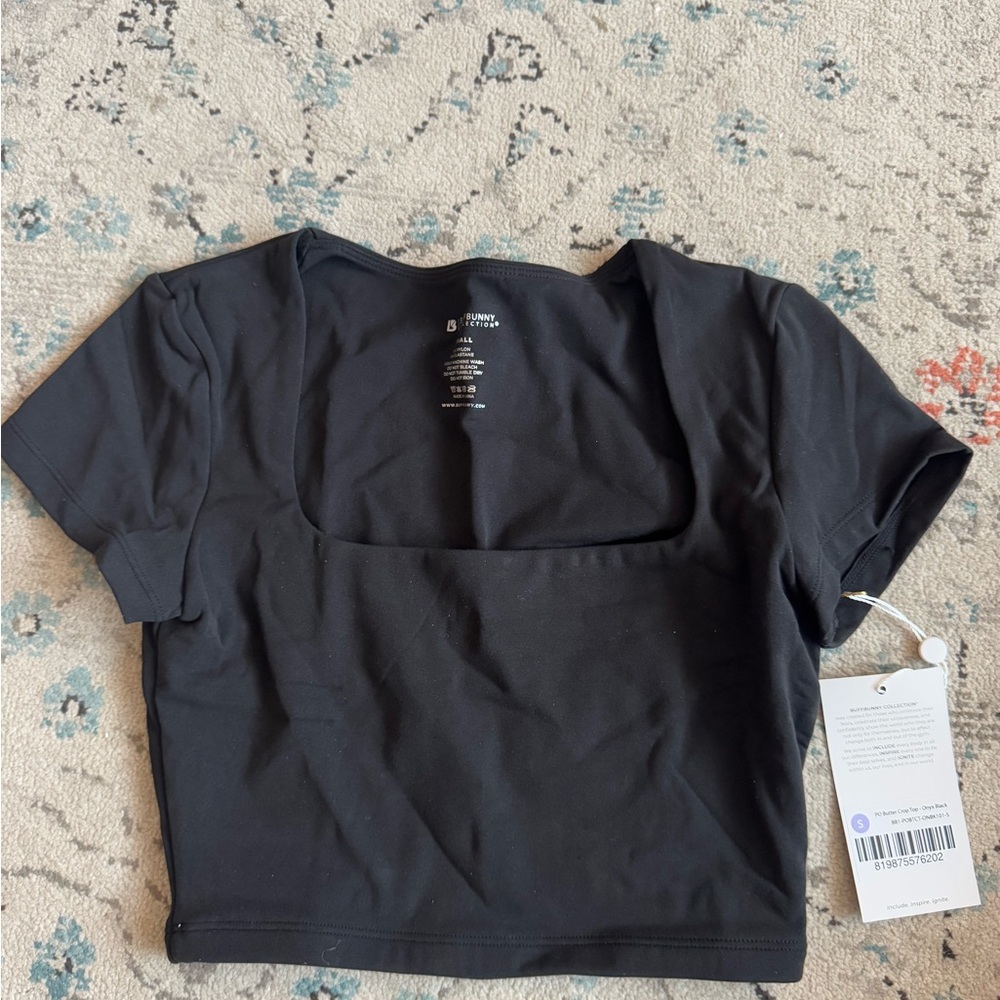 Butter Crop Top - Onyx Black